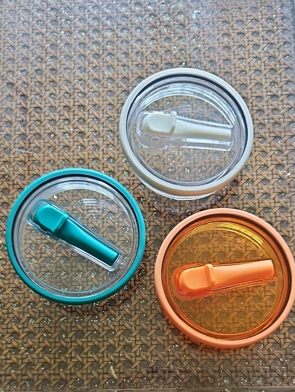 Hydro Jug Lids - Teal, Orange, Clear